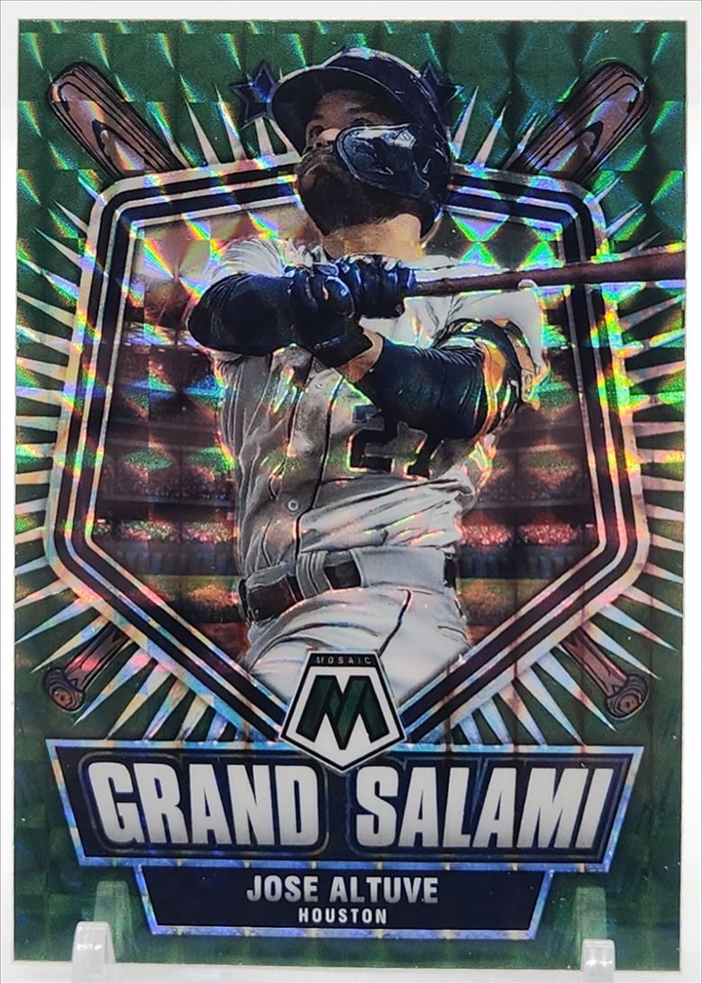Jose Altuve Green Mosaic Prizm 2022 Panini Mosaic Grand Salami Card # GS-4