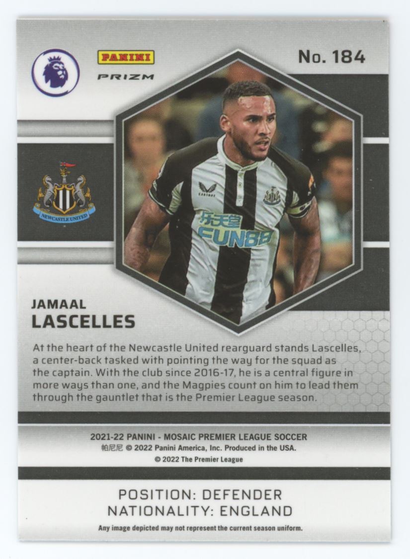 Jamaal Lascelles Red Prizm Card# 184