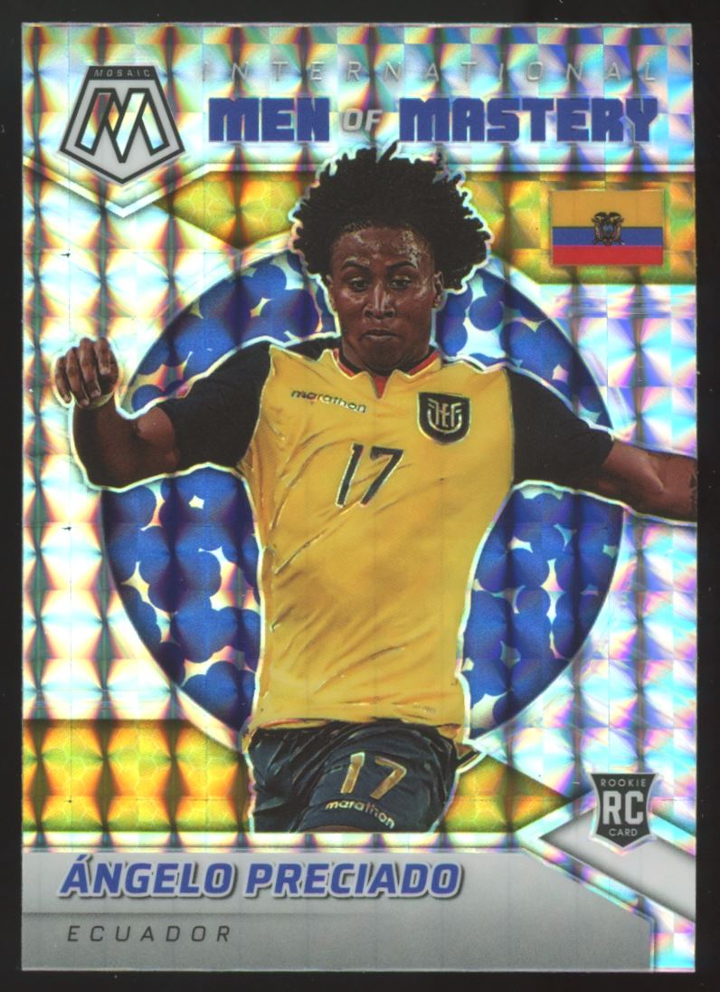 Angelo Preciado Mosaic Silver Prizm 2022 Panini Mosaic Road to FIFA World Cup Qatar International Man of Mastery Card # 25