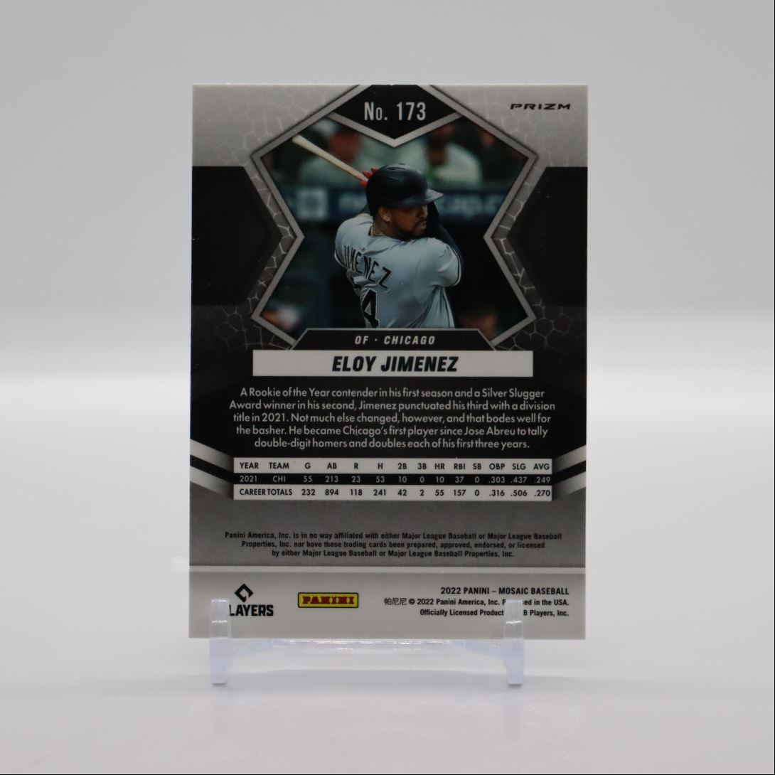 Eloy Jimenez Prizm 2022 Panini Mosaic Card # 173