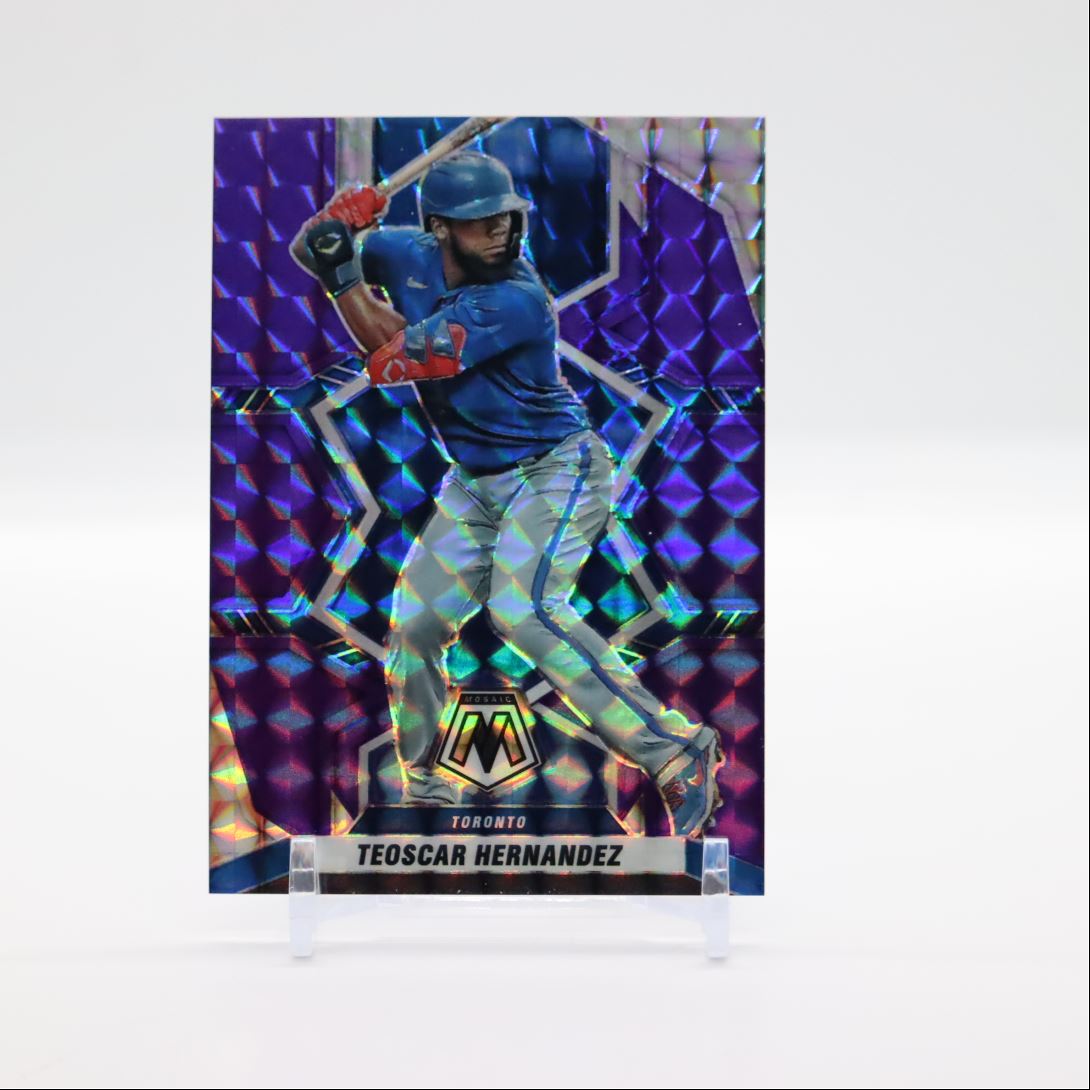 Teoscar Hernandez Purple Prizm /49 2022 Panini Mosaic Card # 13