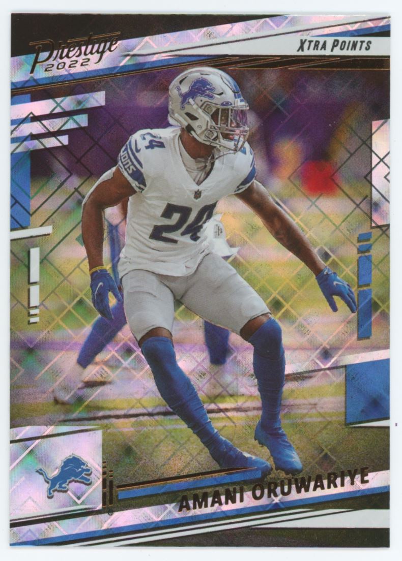 Amani Oruwariye Diamond 2022 Panini Prestige Xtra Points Card # 100