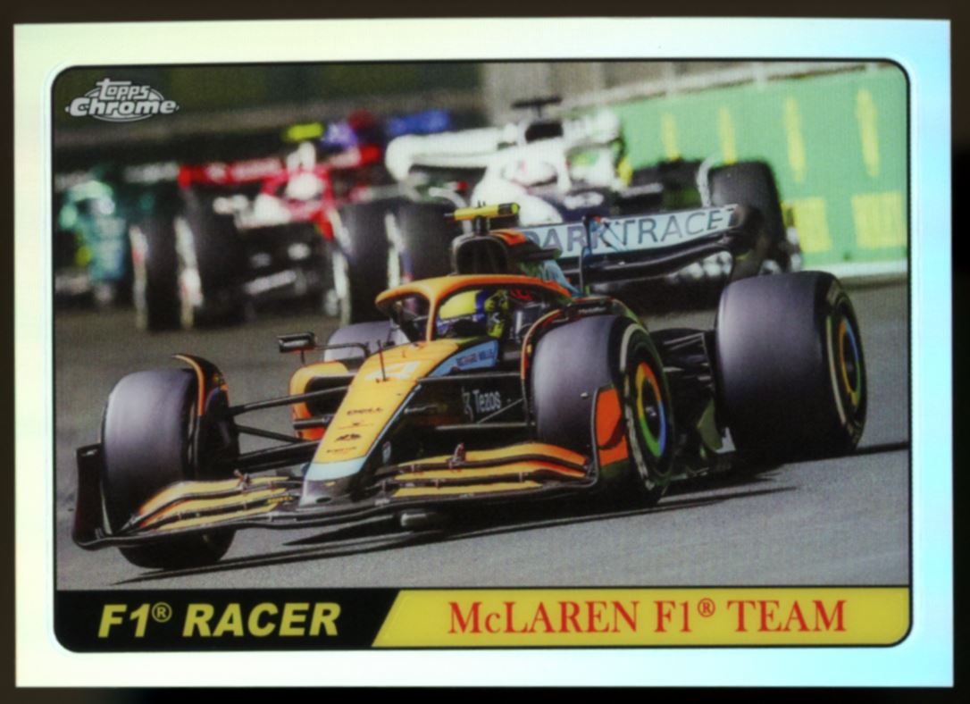 Lando Norris Silver Refractor 2022 Topps Chrome Formula 1 F1 Racer Card # T68-LN