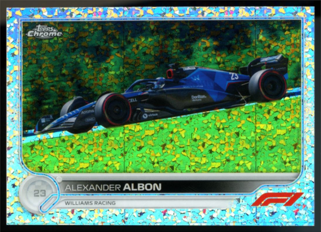 Alexander Albon Mini Diamond Refractor /299 2022 Topps Chrome Formula 1 Card # 124