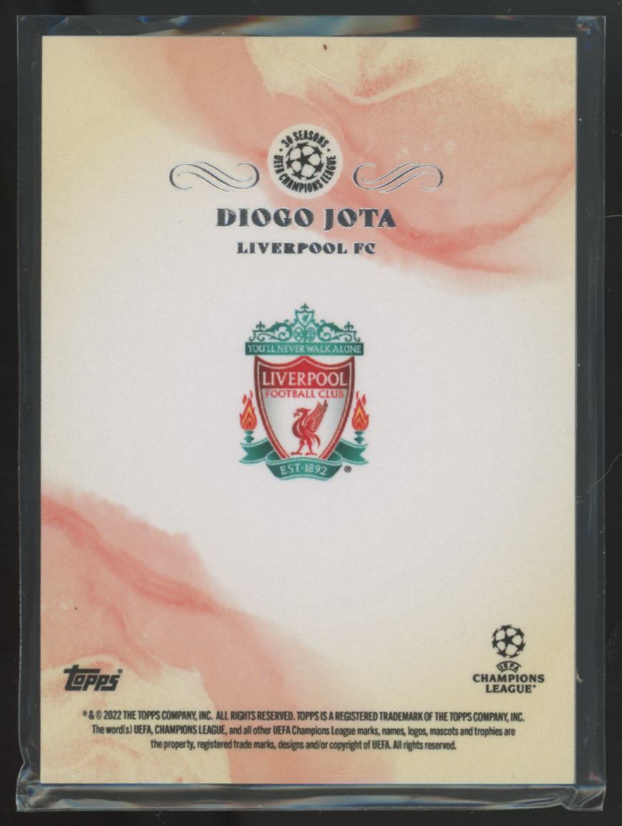 Diogo Jota 2022 Topps Pearl Card