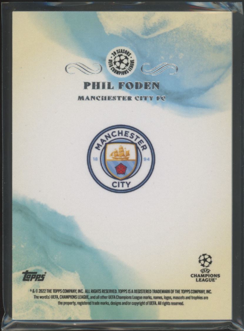 Phil Foden 2022 Topps Pearl Card