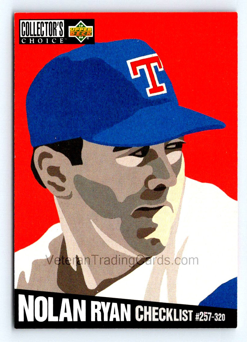 Nolan Ryan 1990 Collector's Choice Card # 320