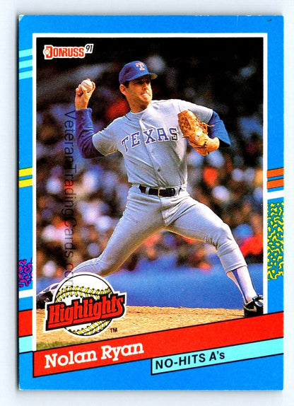 Nolan Ryan 1990 Donruss Bonus Cards Card # BC-3