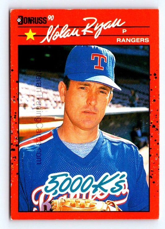 Nolan Ryan (b) 1990 Donruss Card # 659