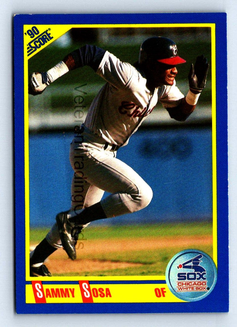 Sammy Sosa 1990 Score Rookie Card # 558