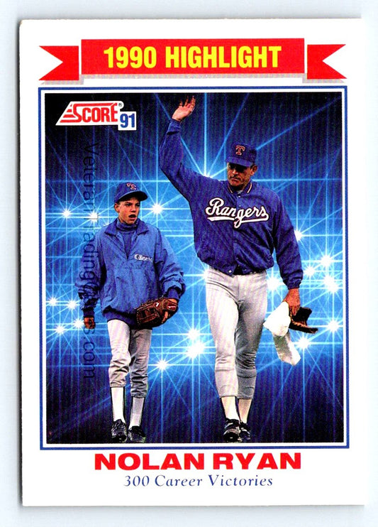 Nolan Ryan (b) 1991 Score Card # 417