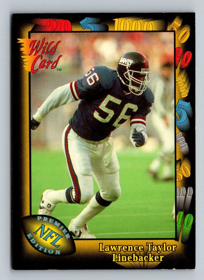 Lawrence Taylor 1991 Wild Card Card # 144