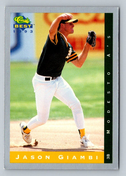 Jason Giambi 1993 Classic Best Card # 190