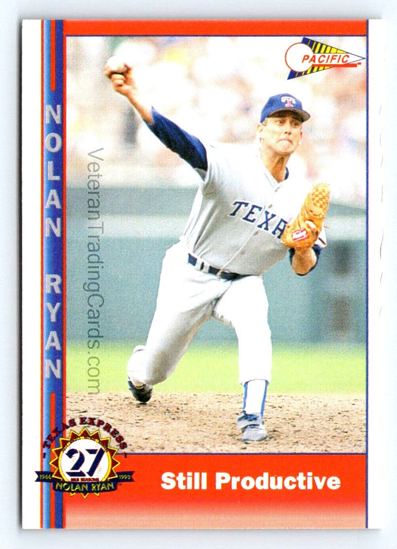 Nolan Ryan 1993 Pacific Texas Express Card # 223