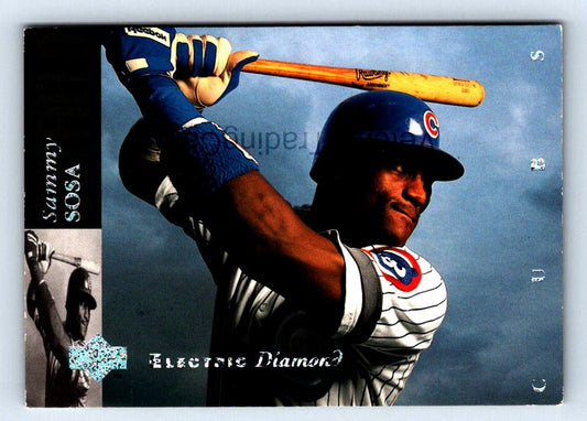 Sammy Sosa 1994 Upper Deck Electric Diamond Card # 510