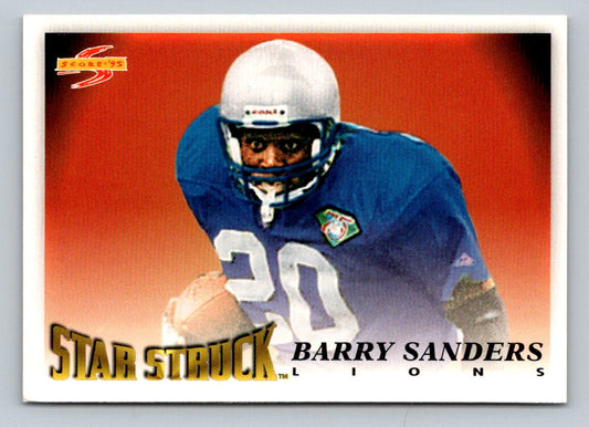 Barry Sanders 1995 Score Card # 208