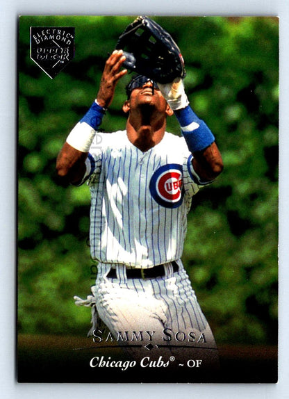 Sammy Sosa 1995 Upper Deck Electric Diamond Gold Card # 315