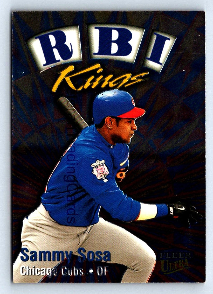 Sammy Sosa 1999 Ultra RBI Kings Card # 16