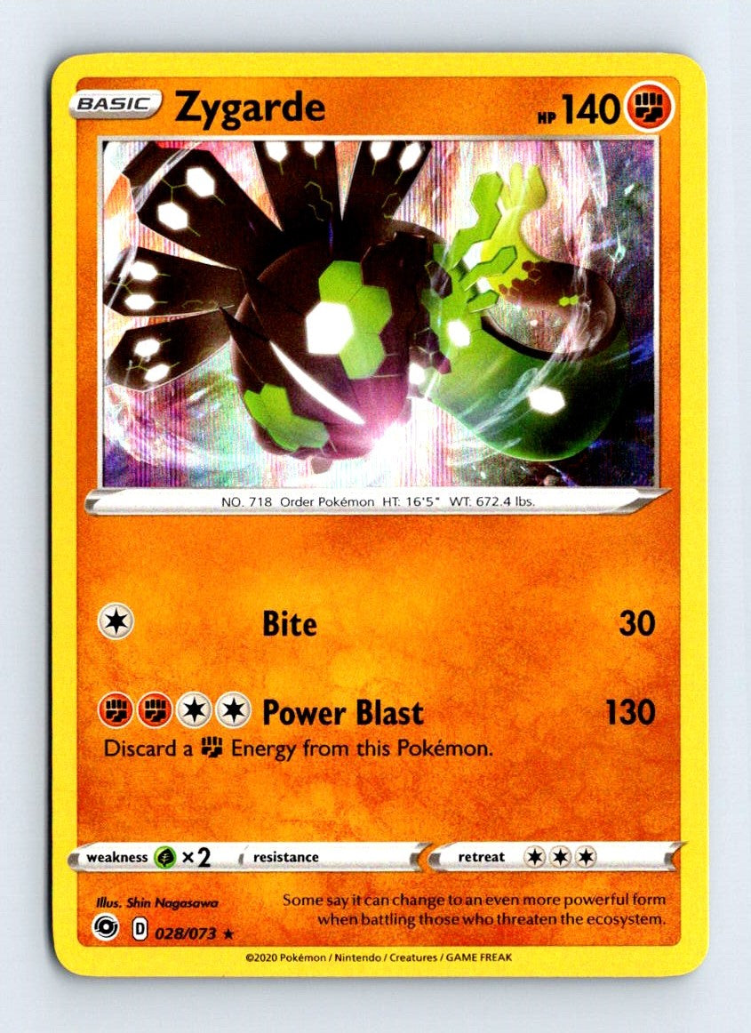 Zygarde Holo 2020 Champion's Path Card # 28