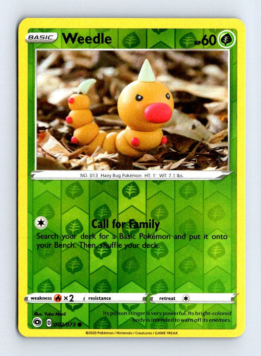 Weedle Reverse Holo 2020 Champion's Path Card # 2