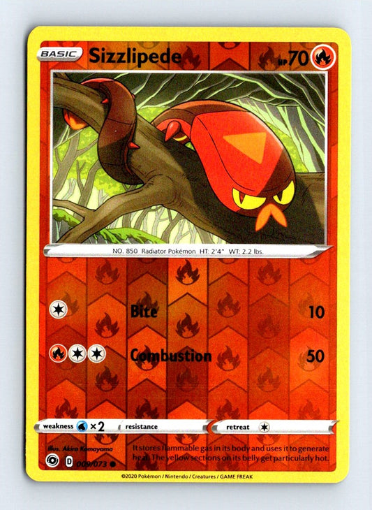 Sizzlipede Reverse Holo 2020 Champion's Path Card # 9