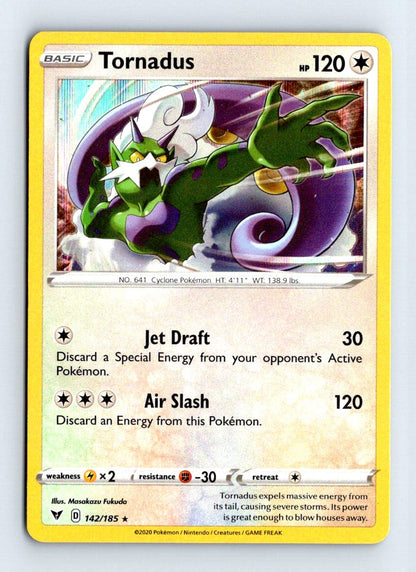 Tornadus Holo 2020 Vivid Voltage Card # 142