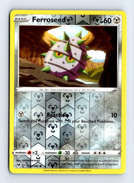 Ferroseed Reverse Holo 2020 Vivid Voltage Card # 123
