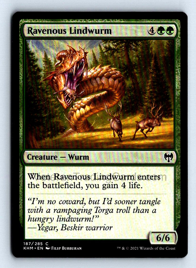 Ravenous Lindwurm 2021 Kaldheim Card # 187