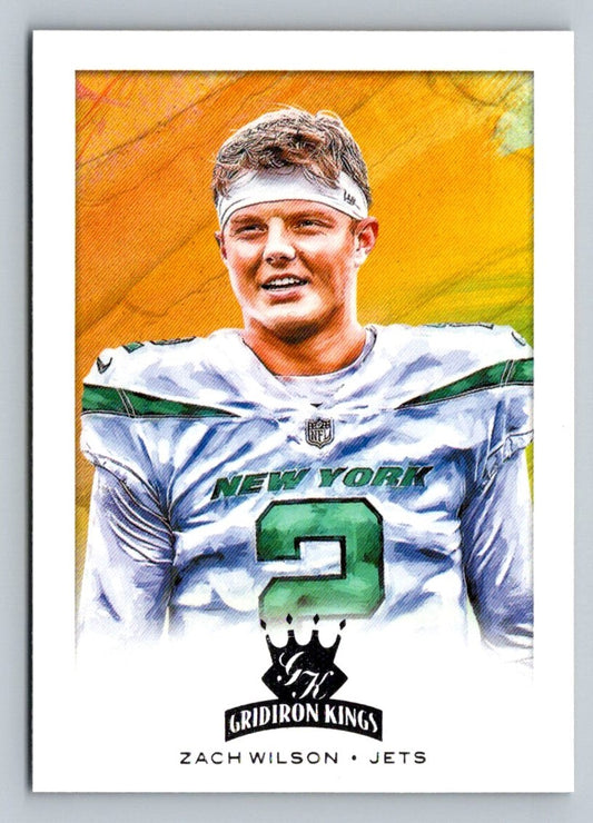 Zach Wilson 2021 Panini Chronicles Gridiron Kings Card # GK-2