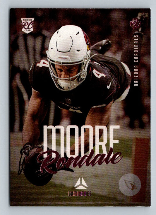 Rondale Moore Pink 2021 Panini Chronicles Luminance Rookie Card # 208