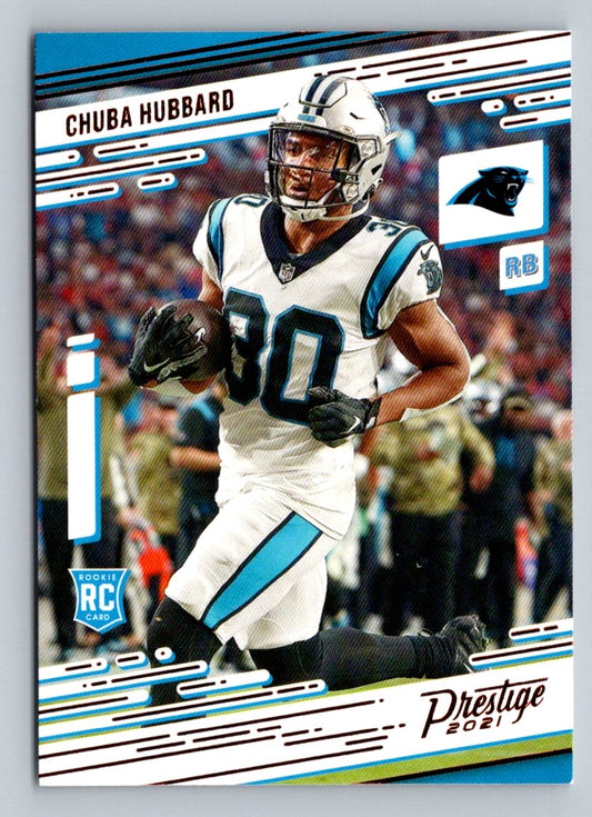 Chuba Hubbard 2021 Panini Prestige Rookie Card # 241