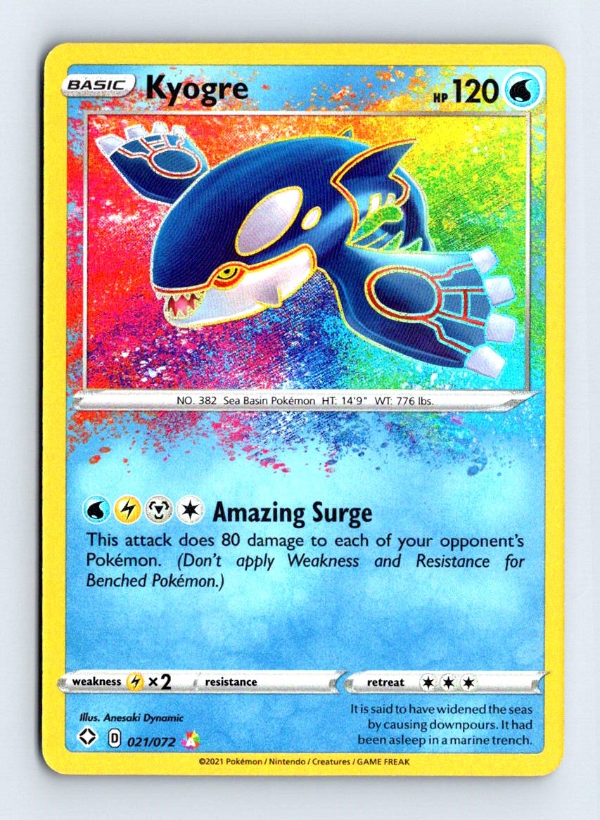 Kyogre 2021 Shining Fates Card # 21