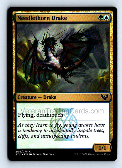 Needlethorn Drake 2021 Strixhaven School of Mages Card # 208