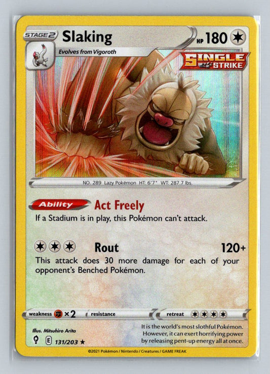 Slaking Holo 2021 Sword & Shield - Evolving Skies Card # 131