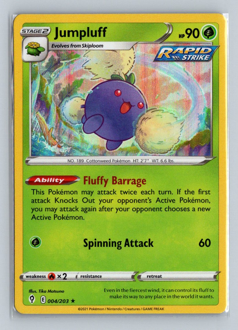 Jumpluff Holo 2021 Sword & Shield - Evolving Skies Card # 4