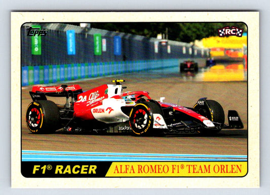 Zhou Guanyu F1 Racer 2021 Topps Formula 1 Rookie Card # T68-GZ