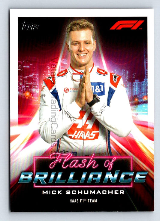 Mick Schumacher Flash Of Brilliance 2021 Topps Formula 1 Card # FOB-MS