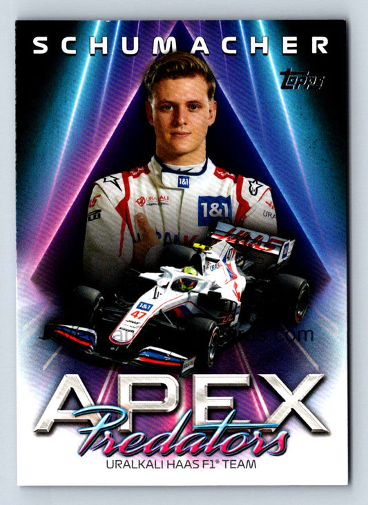 Mick Schumacher Apex Predators 2021 Topps Formula One Card # AP-MS