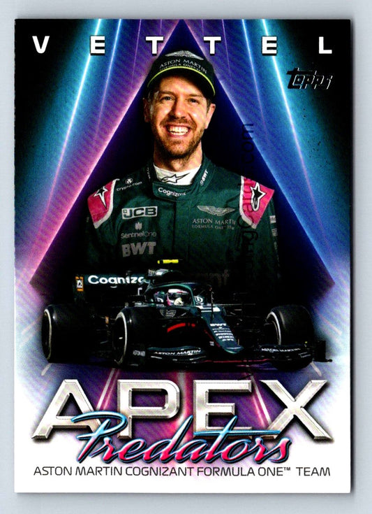 Sebastian Vettel Apex Predators 2021 Topps Formula One Card # AP-SV