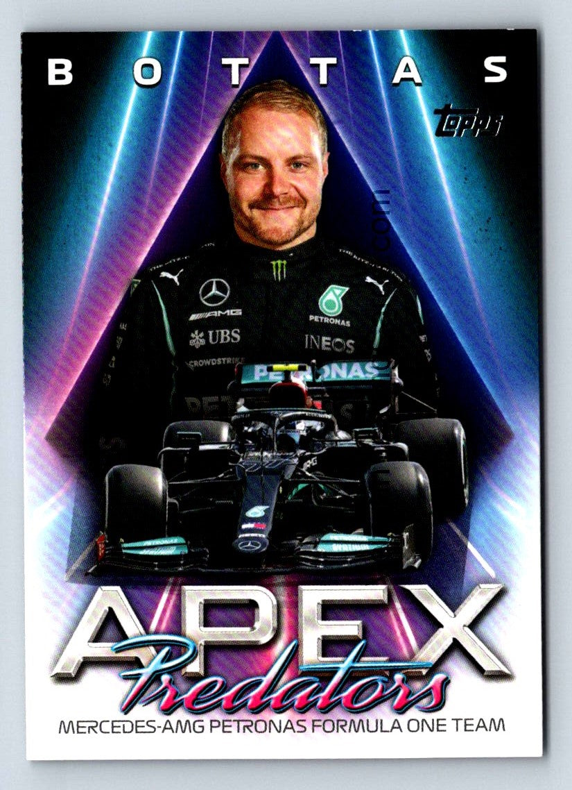 Valtteri Bottas Apex Predators 2021 Topps Formula One Card # AP-VB
