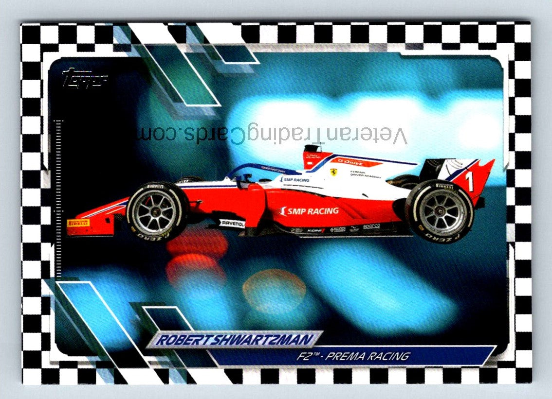 Robert Shwartzman Checker Flag 2021 Topps Formula One Card # 116