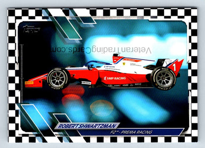 Robert Shwartzman Checker Flag 2021 Topps Formula One Card # 116