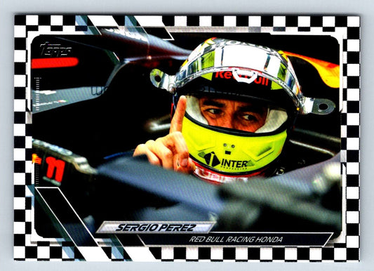 Sergio Perez Checker Flag 2021 Topps Formula One Card # 46