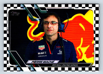 Pierre Wache Checker Flag 2021 Topps Formula One Card # 85