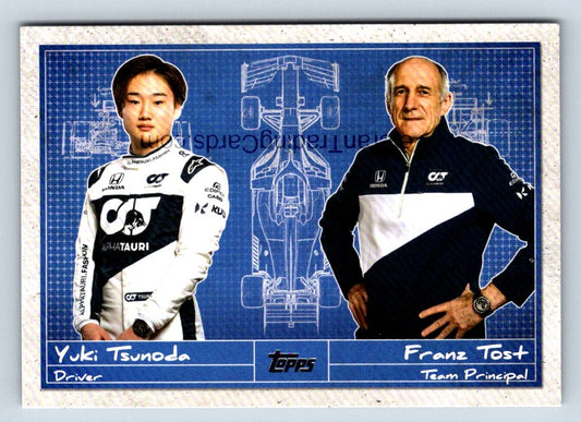 Yuki Tsunoda 2021 Topps Formula One Card # D-6