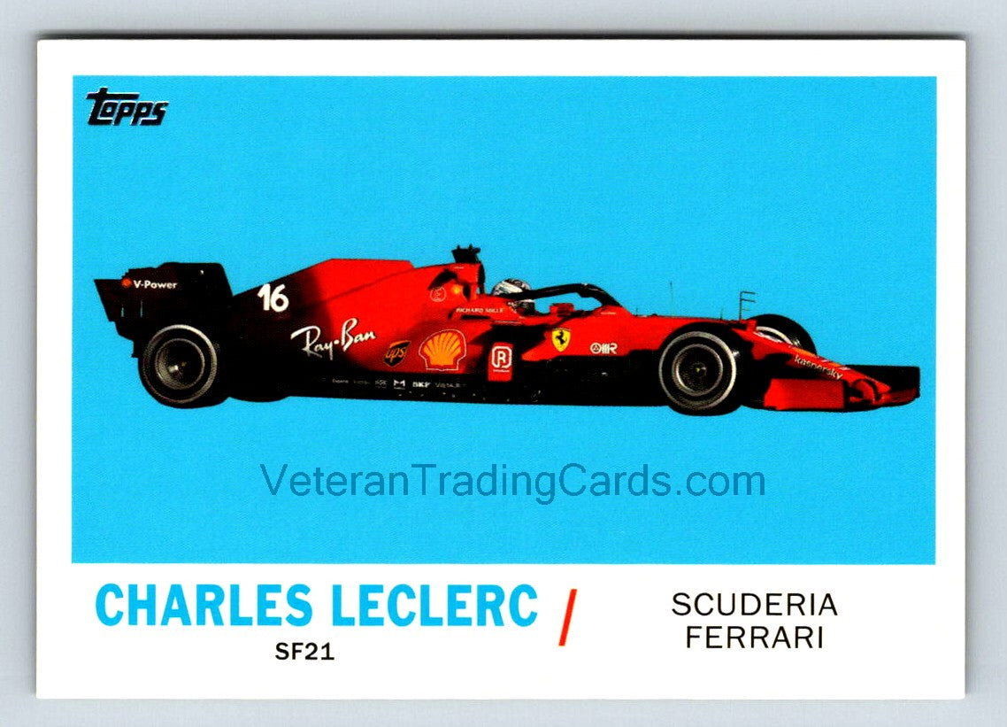 Charles LeClerc 2021 Topps Formula One Card # T61-CL