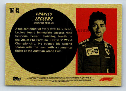 Charles LeClerc 2021 Topps Formula One Card # T61-CL