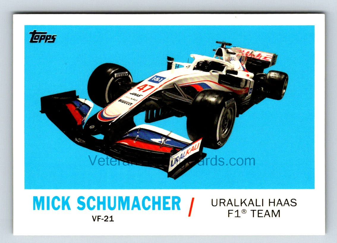 Mick Schumacher 2021 Topps Formula One Card # T61-MS