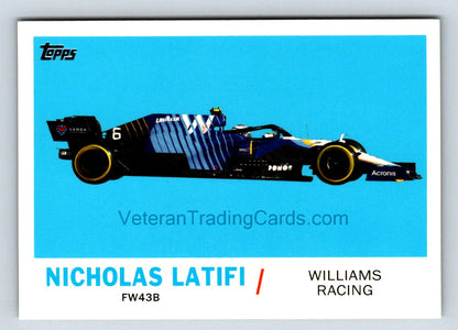 Nicholas Latifi 2021 Topps Formula One Card # T61-NL