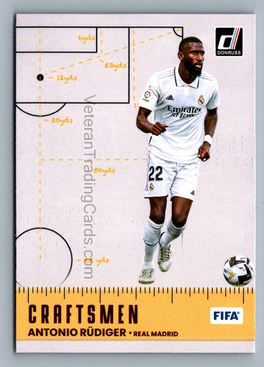 Antonio Rudiger 2022 Donruss Craftsmen Card # 21